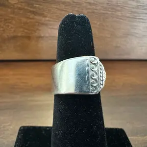 Silver Plated Spoon Ring Size 5