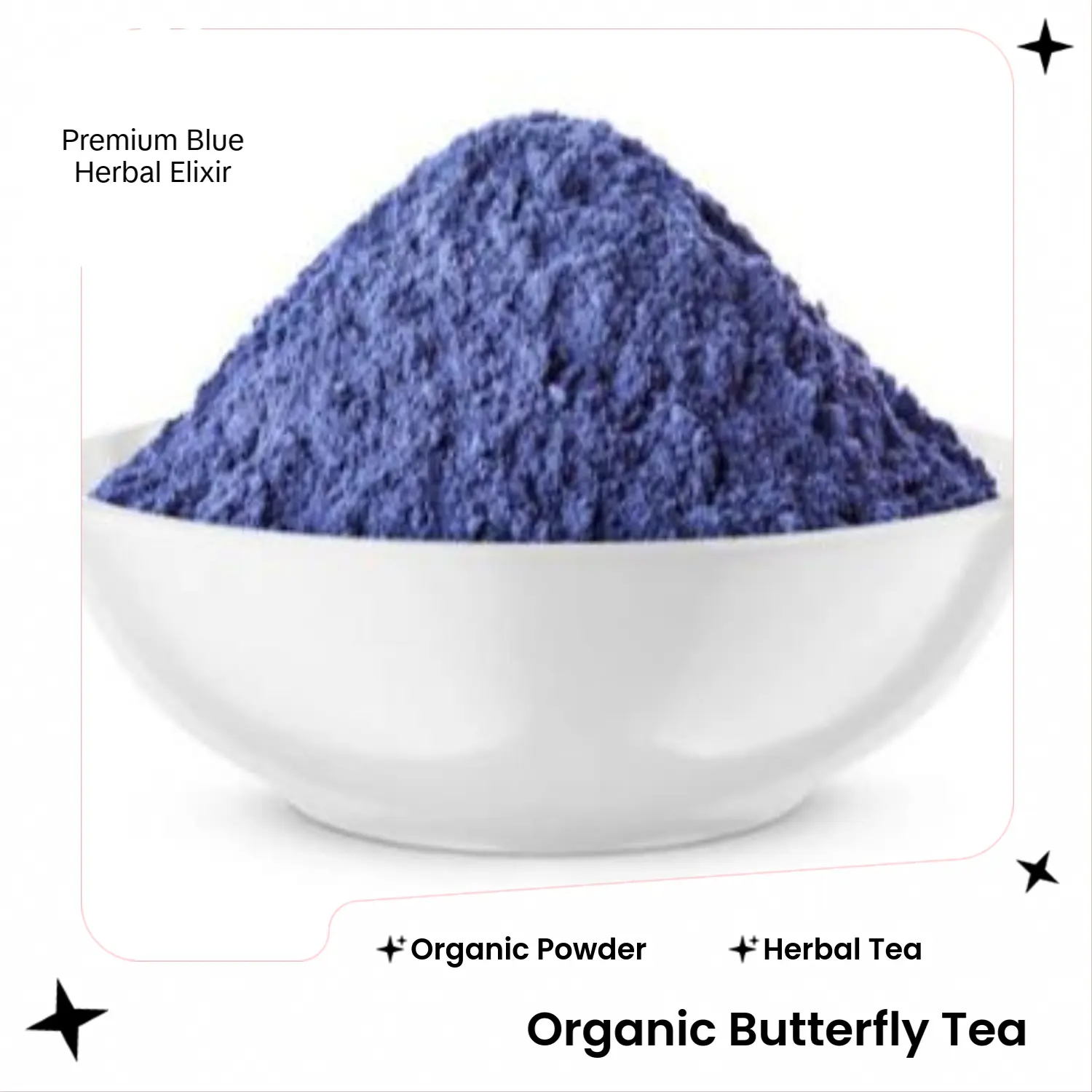 Butterfly Pea Flower Powder Premium Herbal Tea Clitoria ternatea Organic