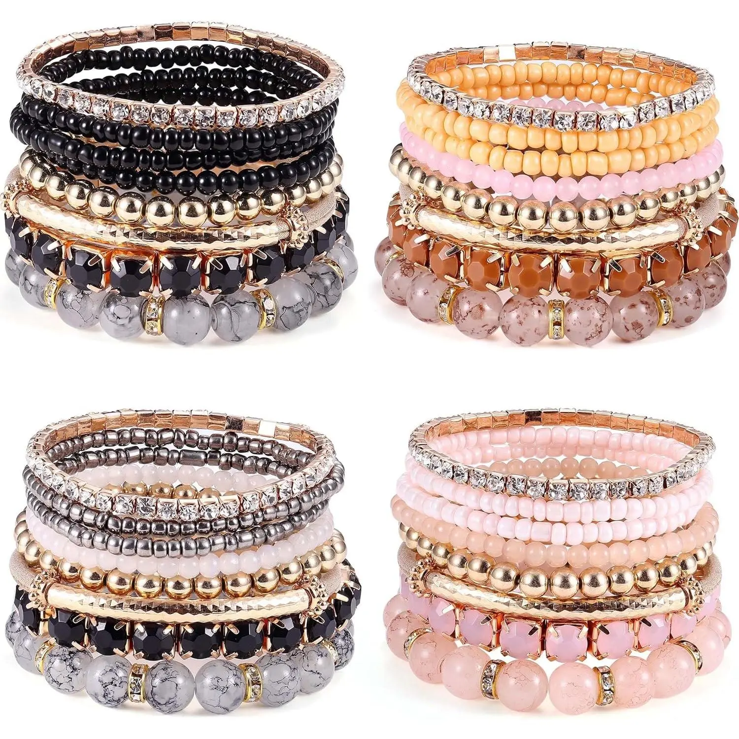 Bracelets B - 4 Sets ( 32 Pcs )
