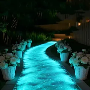 8000pcs Luminous Beads Suitable for Garden Wedding Aquarium Decor - Glow Resin Beads for Outdoor/ Crafts, Reusable Colorful Craft Beads for Landscaping, Miniature Projects, Parties, Festivals & DIY Ceramics