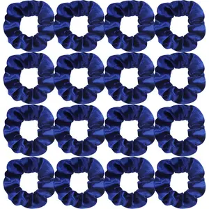 16 Pack Royal Blue  Scrunchies for Hair Scrunchy Hair Ties Ropes for Women or Girls Hair Accessories