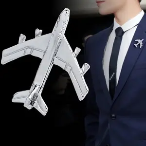 Broche De Avión De Metal Para Hombres, Accesorio Para El Cuello Del Traje