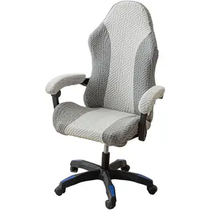 Gaming Chair Cover Cat Scratch, Soft Spandex Gaming Chair Slipcovers Arms Attached Washable for Office Chair (3,one Size)