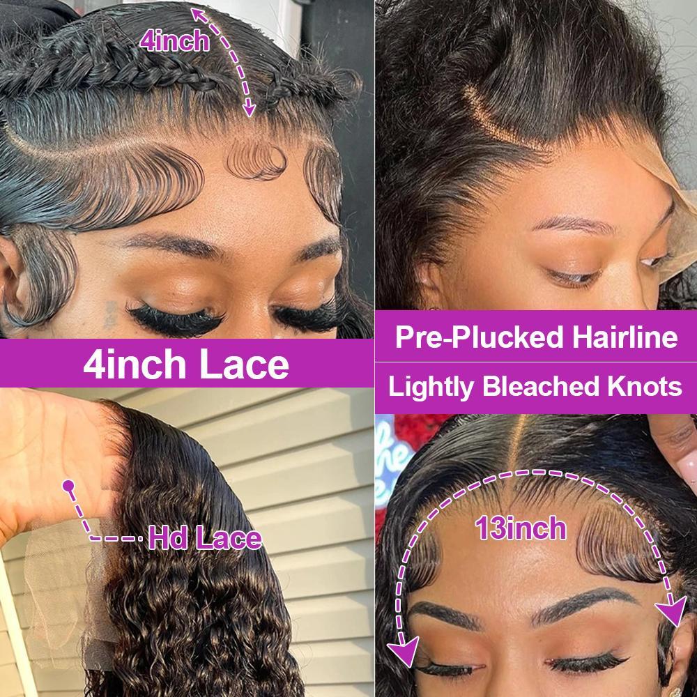 SheReigns Hair Glueless Wig Human Hair Deep Wave 5x5 Pre Cut Lace Wig Human Hair Ready To Wear Lace Closure Wigs for Women 13x4  Transparent Lace Front Wig #TikTokShopFallDealsForYou #TikTokShopHolidayHaul