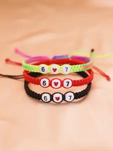 Boho Heart Handmade Bangles Bracelets Set, Colorful Vintage Style, Perfect Gift for Mother's Day & Graduation, Ideal for Daily Wear