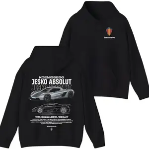 Koenigsegg Jesko Absolut Hoodie – Premium Automotive Graphic Hoodie, Soft Cotton Blend, High-Performance Car Design, Unisex Apparel for Car Enthusiasts