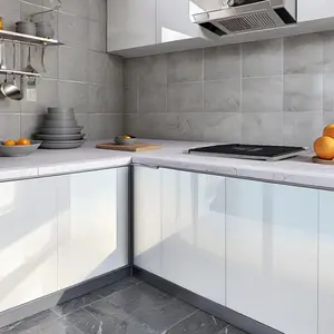 Kitchen Cabinet Sticker, 1 Roll Self-adhesive Wallpaper, Waterproof & Oil-proof Furniture Sticker, Home Decor Supplies for Kitchen