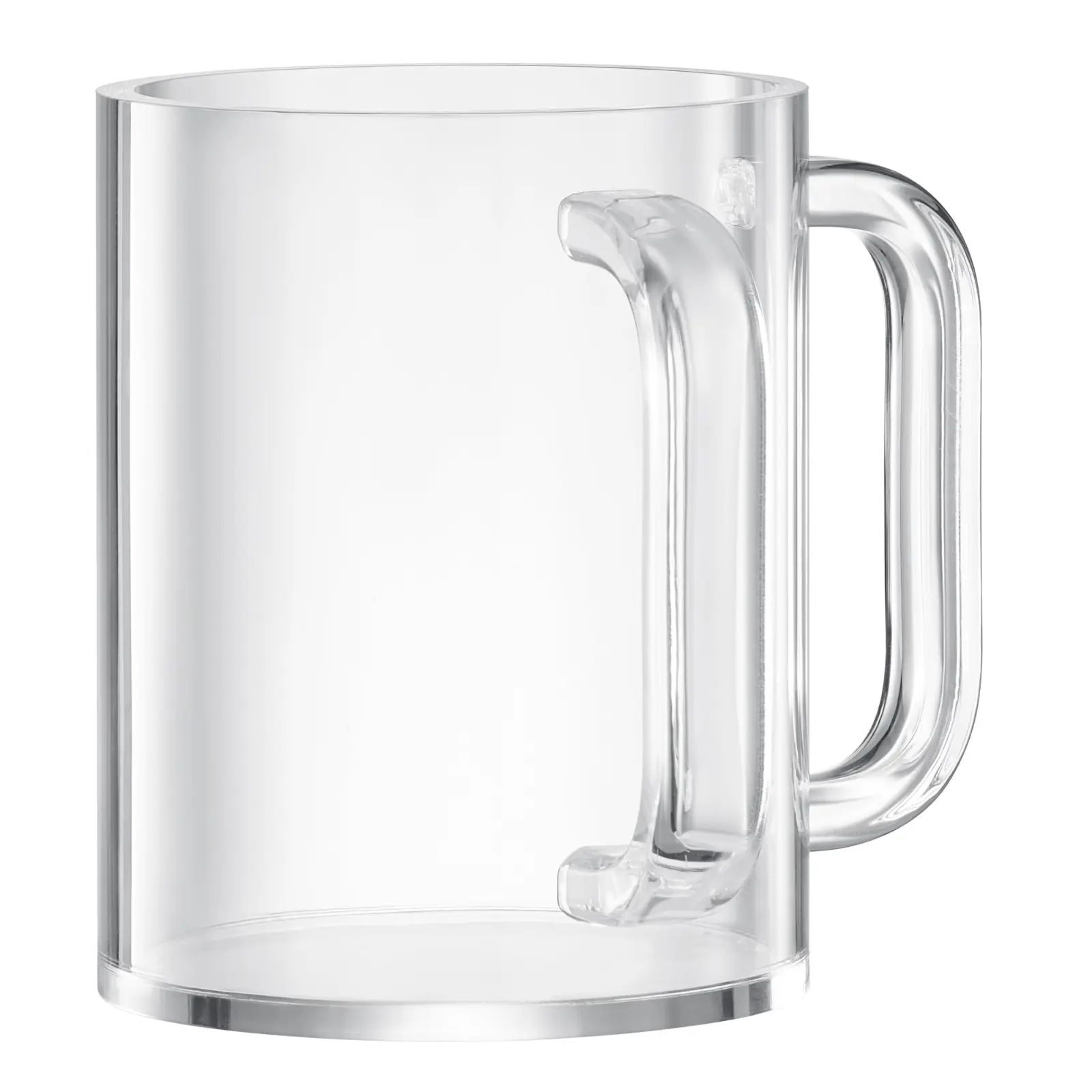 Khen Judaica Acrylic Hand Washing Cup for Netilat Yadayim with Dual Handles - 5" Clear Unbreakable Plastic Negel Vasser Wash Cup for Everyday & Passover Seder, Shabbat, Shul, Synagogue & Home (Clear)