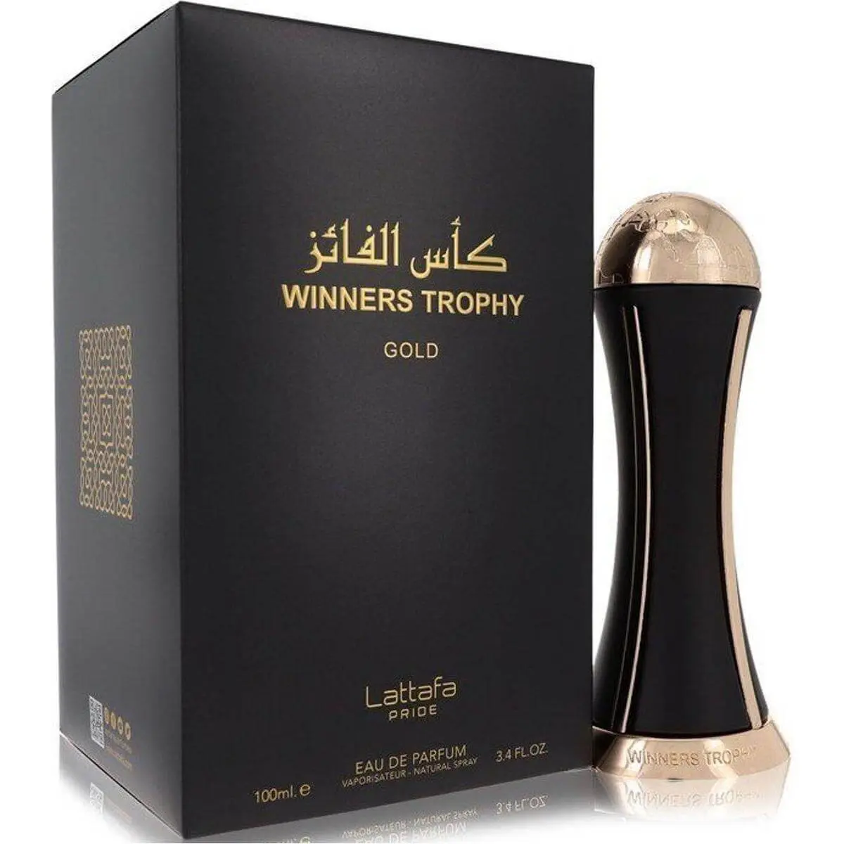 Lattafa Winners Trophy Gold Unisex Eau de Parfum Spray - 3.4 fl oz, Rose Blend, Vanilla Scents, Musk, Jasmine, Edp Spray (Beauty & Personal Care Fragrance), Gold Perfume, Unisex Fragrances, Spray Bottle