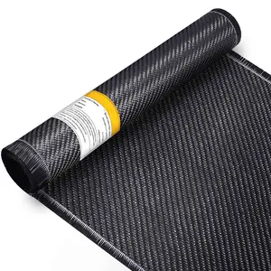 10ft x 12" Carbon Fiber Cloth Roll, 3K/220g Carbon Fabric, 2x2 Twill Weave Carbon Fiber Sheets  Material, Repair Kit for DIY Repair  Furniture