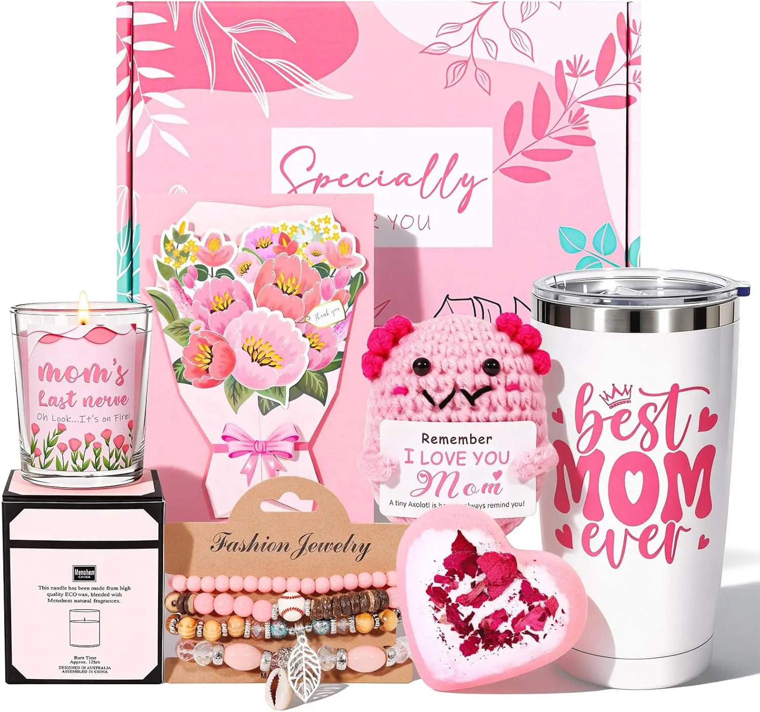 Mothers Day Gifts for Mom from Daughter Son, Mom Birthday Gifts Ideas Basket for Moms Mama Mother from Child Sister Daughter Birthday Gifts for Moms Grandma