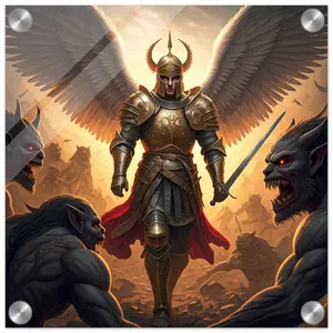 Angelic Warrior of The Lord - Acrylic Print 30x30 cm / 12x12″