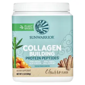 Sunwarrior Collagen Building Protein Peptides, Churro, 1.1 lb (500 g)