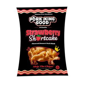 Pork King Good Strawberry Shortcake Pork Rinds - 3 oz