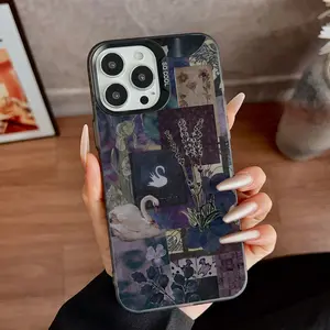 Compatible for iPhone11/12/13/14/15/16/promax/x/xs/xr/xsmax Case Lily Collag Soft TPU Shockproof Protective CASE