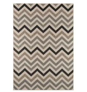 Baja Chevron Indoor/Outdoor Rug Sage 1'8" x 3'7" Geometric Design 2' x 3' Accent for Indoor/Outdoor Use in Various Rooms