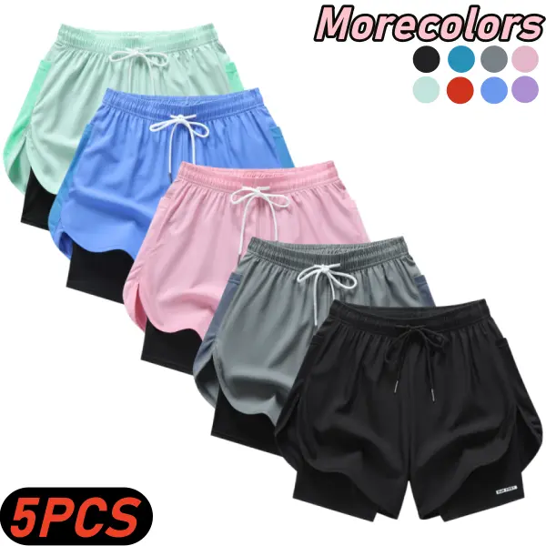 Black + Light Gray + Pink + Sky Blue + Light Green