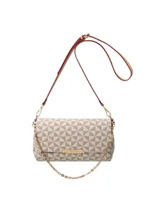 Women's Fashion Printed Shoulder Bag, Chain Design Crossbody Satchel, Stylish Commuter Handbag for Daily Use, Casual Trendy Bag, Fashionable Shoulder Bag, Cross Body Bags