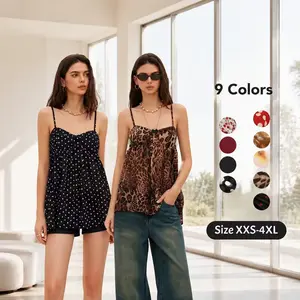 Chiffon Leopard Bowknot Oversized Mini Nightdress