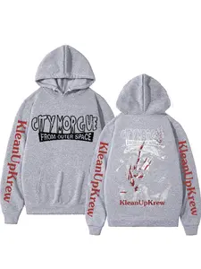 Rapper City Morgue Double Sided Printed Hoodie Men Women Hip Hop Harajuku Sweatshirt Zillakami Sosmula Hoodies Loose Streetwear