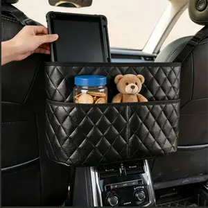 Car Pocket Handbag Holder Between Seats Back Storage Organizer Purse Holder for Console Front Seat Storage Barrier