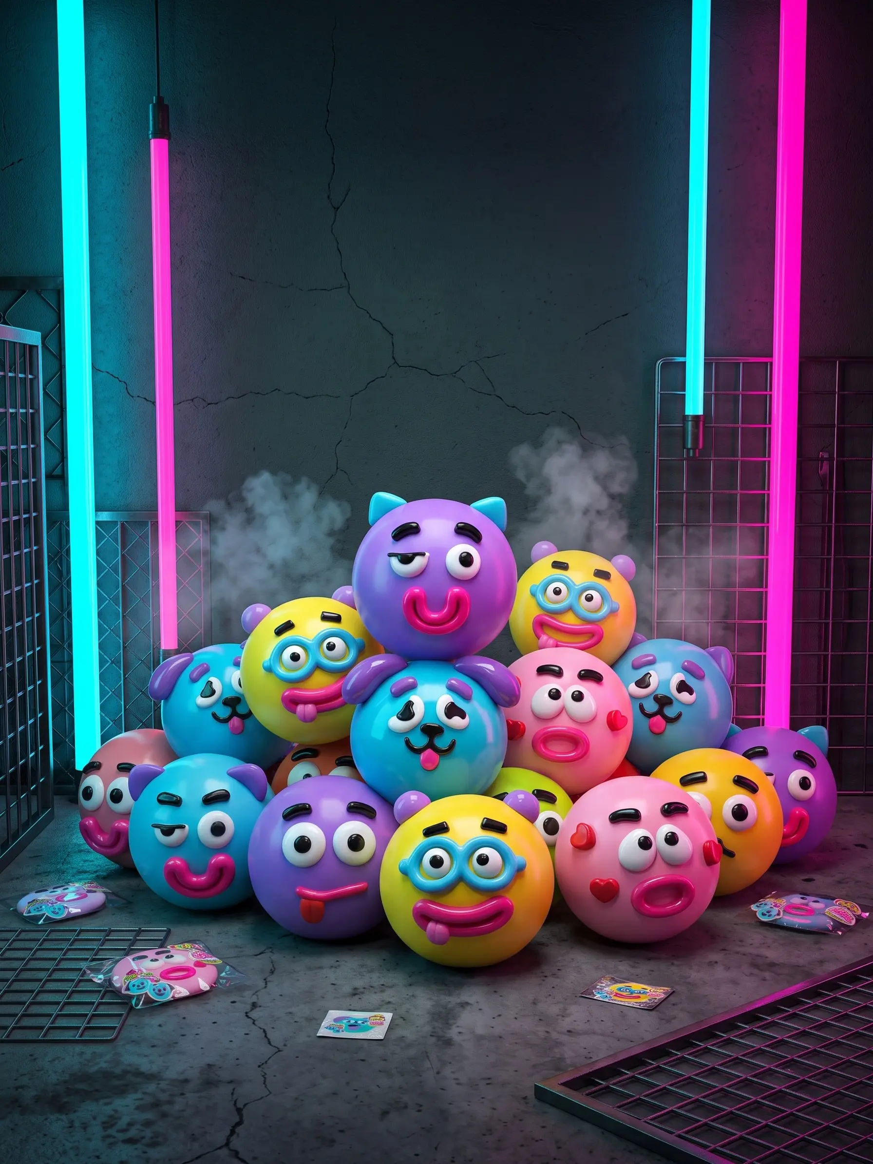 Funny Dog Face Swap Squeezy Squishy Toy Stress Relief Fidget Ball