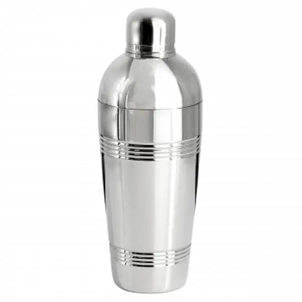 Oster Lightweight Stainless Steel Cocktail Shaker Set - 25.4 oz Silver Baldwyn Bar Utensils for Beverage Preparation