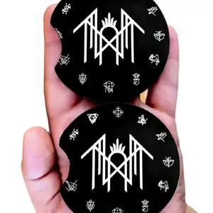 [1 PAIR OF COASTER] Sleep-Token Car Coaster Car Decor accessories accessory charm