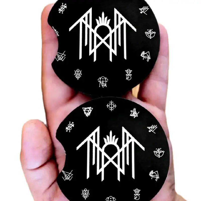 [1 PAIR OF COASTER] Sleep-Token Car Coaster Car Decor accessories accessory charm