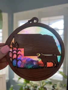 Nebraska Suncatcher for Sunny Window