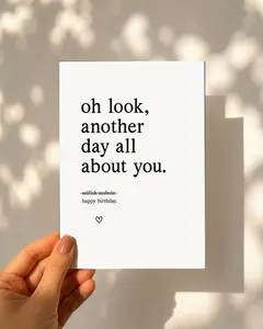 Funny Birthday Card for Friend, Sarcastic Birthday Card, Rude Birthday Card, Adult Humor Card, Snarky Birthday Card, Brother, Sister Humor
