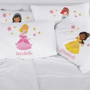 Exclusive Sale - Personalized Kids Princess Character Sleeping Pillowcase