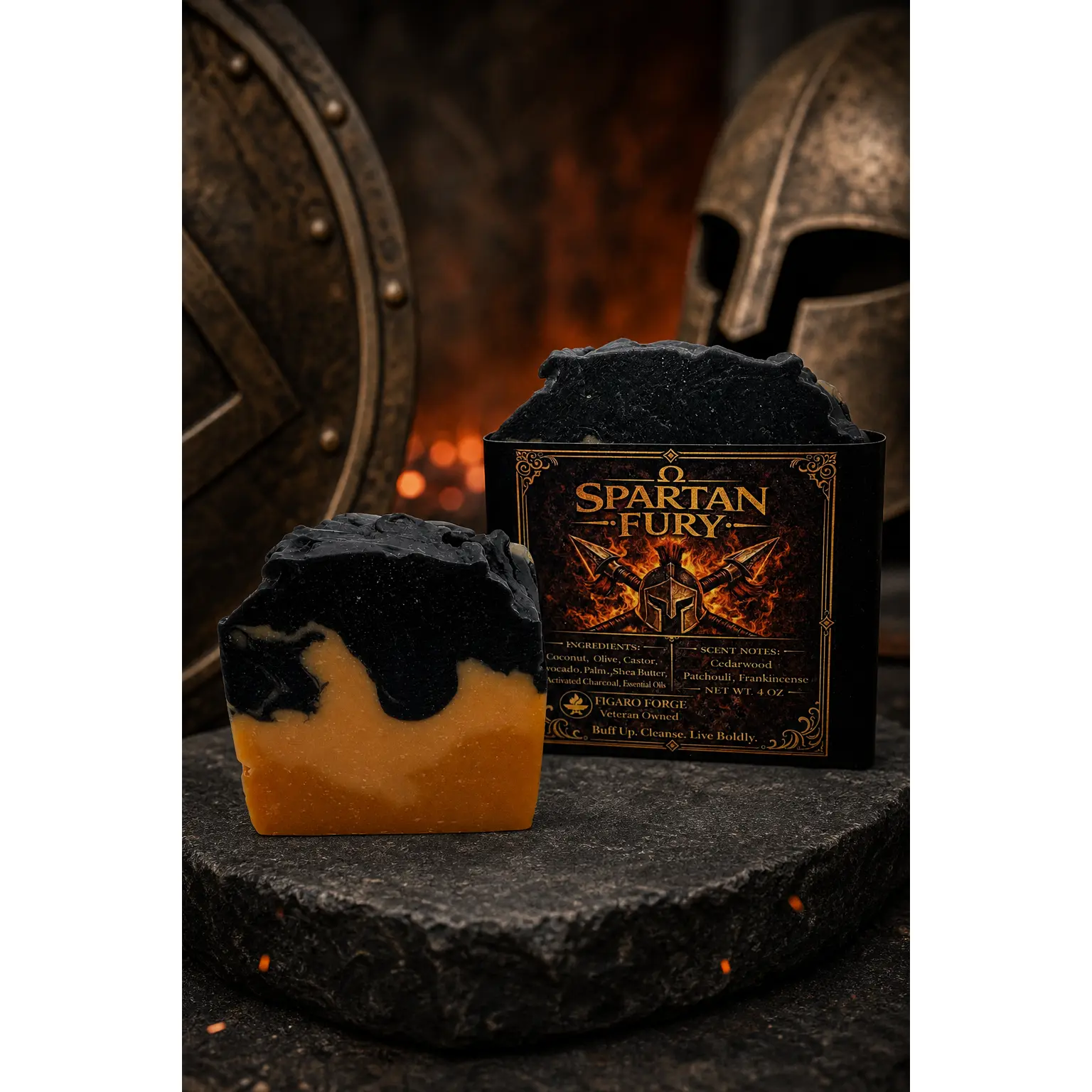 Spartan Fury – Bold Spice Soap for Warriors