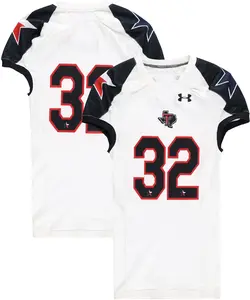 Texas Tech Red Raiders Team-Issued #32 White and Black Jersey from the 2013 NCAA Football Season - Size 44
