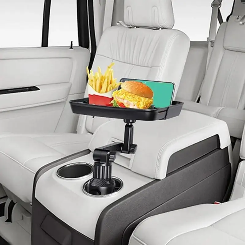 360° Rotatable Car Holder, Car Cup Holder, MultifunctionalCar Cup Holder, Small Table Stand for Beverage andFood, Vehicle, Automotive, Car Interior Accessories, Easy Installation