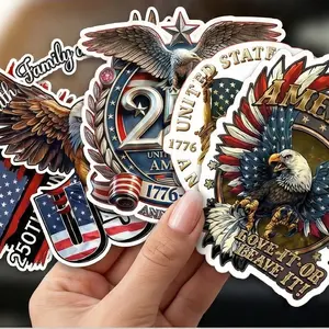 Celebrate 250 years of freedom with this premium gold-rimmed commemorative decal. Perfect for your truck, laptop, or cooler. Get yours before the bicentennial hype peaks!