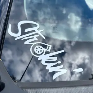 Strokin’ Decal Turbo Diesel Ford Chevy Dodge, Stickers for Trucks Car SUV Multiple Colors and Sizes