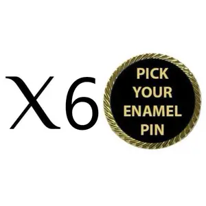 Pick Your Enamel Pin Bundle x6 Total (Live Purchase Only)