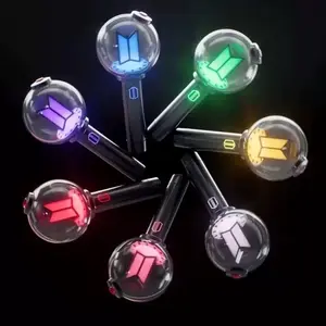 Mini Kpop LED light stick keychain, seven light colors and four modes