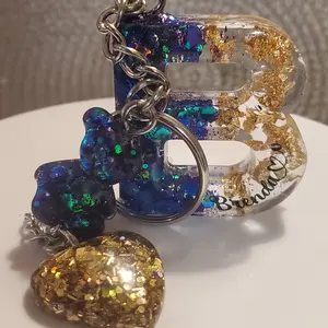 Uv Resin Letter Keychain