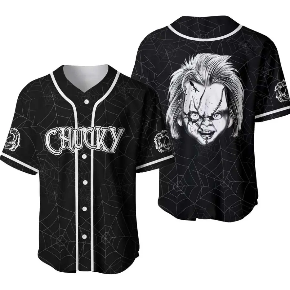Personalized Chucky Baseball Jersey Shirt, Baseball Jersey Shirt, Outdoor Sports, Sport Shirt, Dynamic And Comfortable