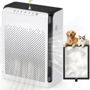 Air Purifiers for  Pets Large Room 2200ft2 with ECO Mode, 20dB Ultra-Quiet HEPA Air Filter for Bedroom with  Nightlight, Air Cleaner for  Dander Odor Dust , M200L