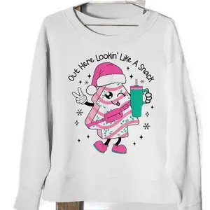 Christmas Tree Cake Sweatshirt - Festive Holiday Pullover - Hoodie Menswear Soft