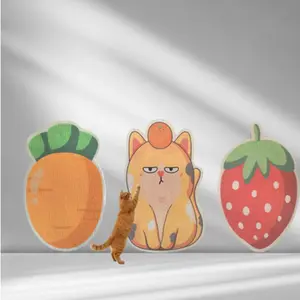 Cat Scratching Post Pet Toy, Indoor Cat Scratch Pad for Play, Durable Multi-Functional Cat Mat, Interactive Climbing Pad, Self-Adhesive