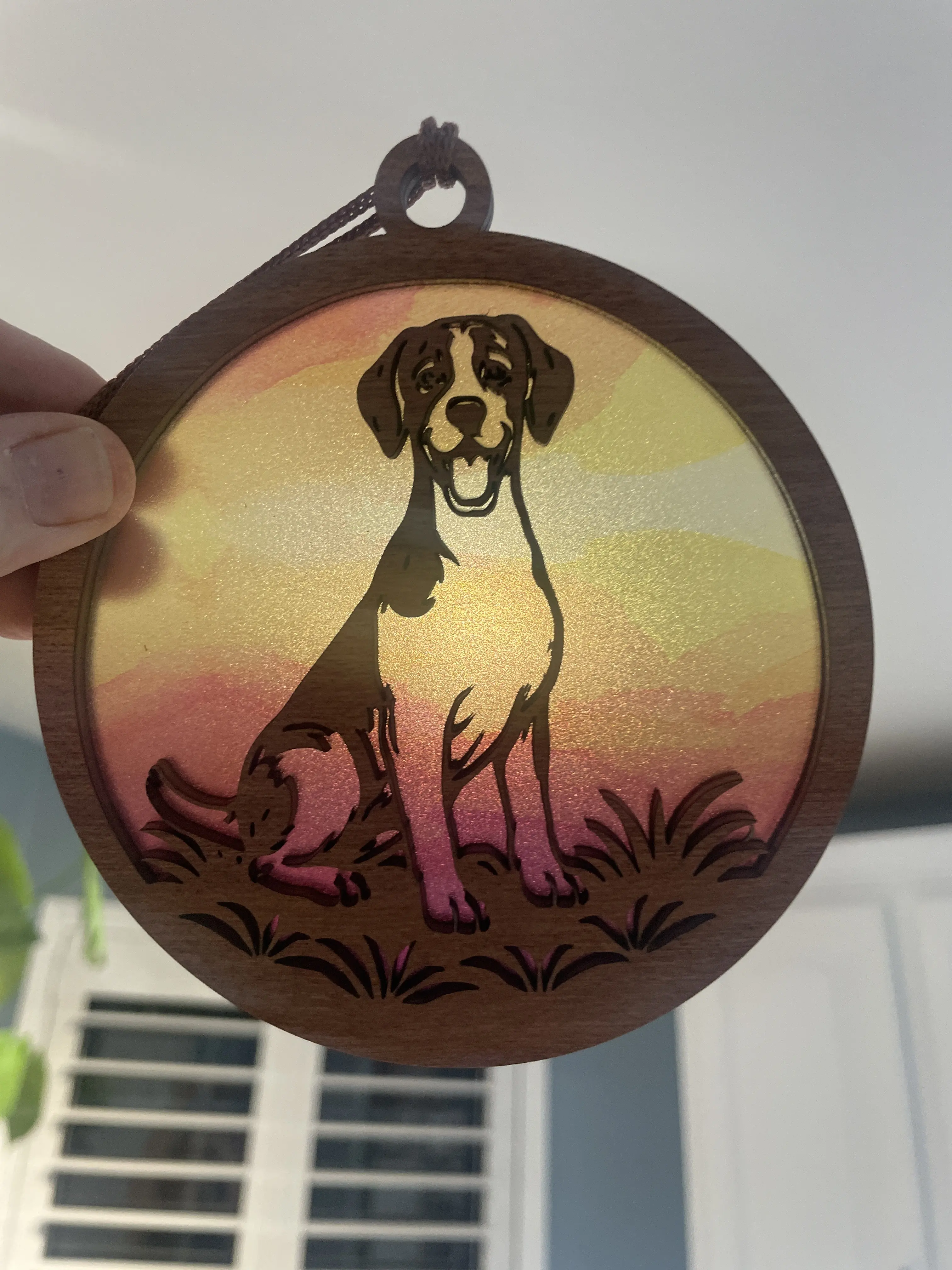 German Shorthaired Pointer Suncatcher for Sunny Window German Shorthaired Pointer Suncatcher for Sunny Window