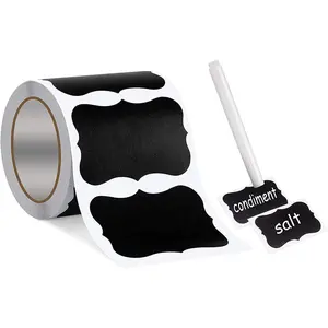 Wavy Shape Chalkboard Labels,Erasable  Blackboard Stickers with 1 Liquid Chalk Pen,150 Pieces,for Jars, , Craft, , Kitchen, Parties Decoration, Craft Rooms, Weddings