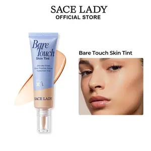SACE LADY Soft Matte Liquid Foundation SPF30 PA+++ – Lightweight Full Coverage Foundation with Hyaluronic Acid & Peptides, Skin-Like Natural Finish, Long Lasting Makeup