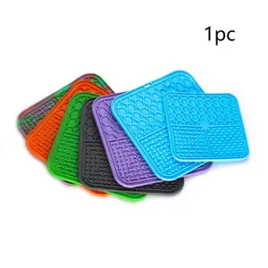 4-In-1 Dog Licking Pad with Detachable Puzzle Design, Healthy Slow Feeding, Slow Feeder, Reduces Anxiety, Safe Material, Washable Pet Feeding Mat