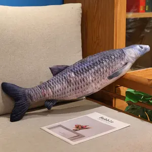 3D Giant Soft Realistic Fish Pillow Cushion, Ocean Animal Decorative Throw Pillow, Home Decoration Creative Gift