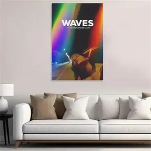 Waves Movie-Themed Canvas Poster for Wall Decor – This  Art Print Translates Cinematic Imagery into a Decorative Piece, Ideal for Adding a Serene yet Powerful Accent to Living Spaces or Bedrooms.